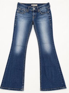 BKE Stella Flare Stretch Jeans Size 25R Low Rise Bootcut Denim